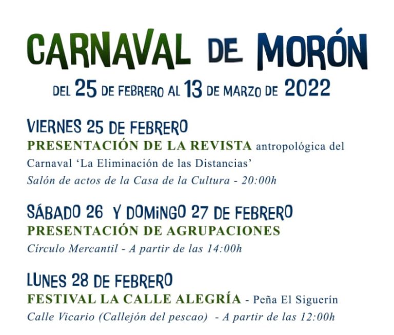 Comienza el Carnaval de Morón 2022