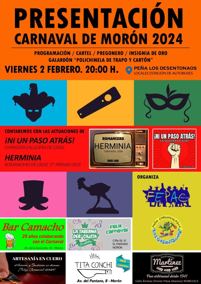 Presentación del Carnaval de Morón de la Frontera 2024