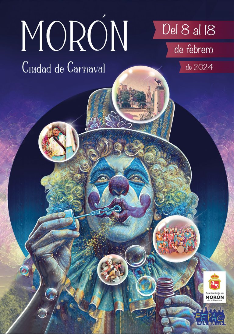 Cartel anunciador Carnaval de Morón de la Frontera 2024